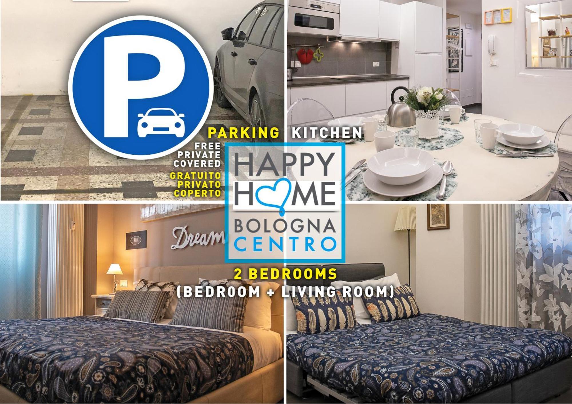 Happy Home Bo Centro Free Private Parking Bologna Exterior foto